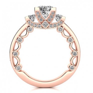 Daria Diamond Ring - Rose Gold