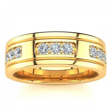 David Diamond Ring - Yellow Gold