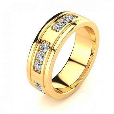 David Diamond Ring - Yellow Gold