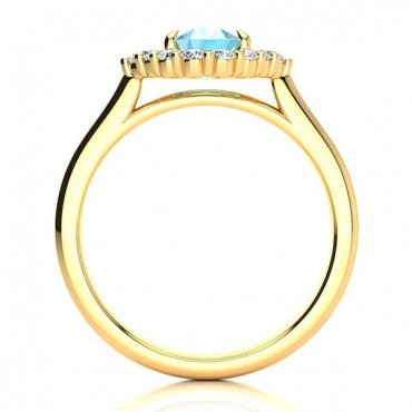 Debora Aquamarine Ring - Yellow Gold