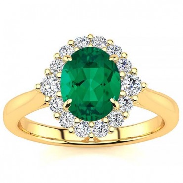 Debora Emerald Ring - Yellow Gold