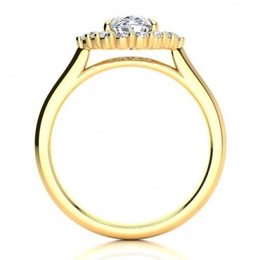 Debora Moissanite Ring - Yellow Gold
