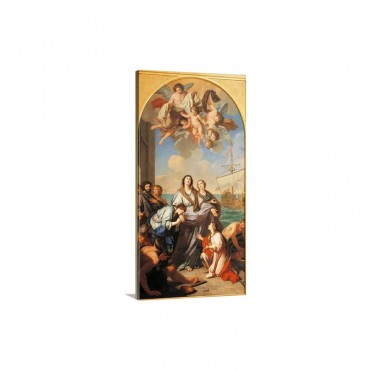 Departure Of Saint Paula Of Rome To The Holy Land Wall Art - Canvas - Gallery Wrap