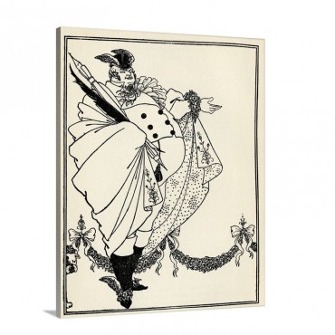 Design By Aubrey Beardsley The Contents Page Of The Savoy Volume 1 Wall Art - Canvas - Gallery Wrap