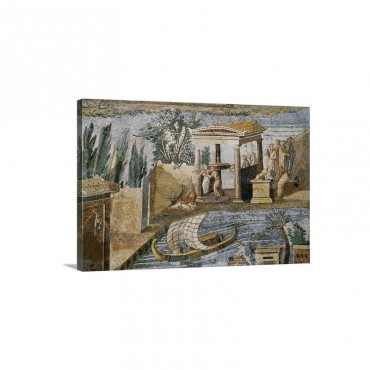 Detail Of Palestrina Mosaic Wall Art - Canvas - Gallery Wrap