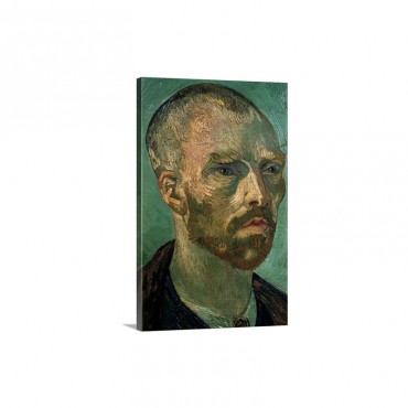 Detail Of Self Portrait By Vincent Van Gogh Wall Art - Canvas - Gallery Wrap
