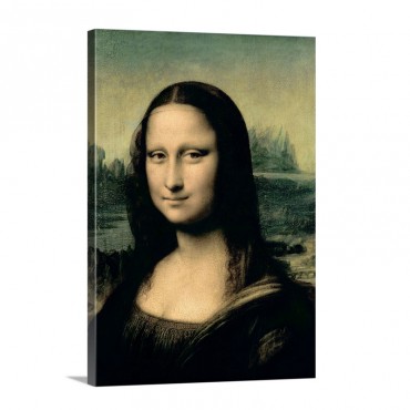 Detail Of The Mona Lisa C 1503 6 Wall Art - Canvas - Gallery Wrap