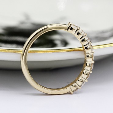 1.00ct Marquis Moissanite Forever One Diamond Engagement Ring Set