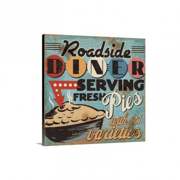 Diners And Drive Ins I I Wall Art - Canvas - Gallery Wrap