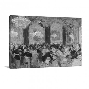 Dinner At The Ball By Edgar Degas 1879 Musee D'Orsay Paris France Wall Art - Canvas - Gallery Wrap