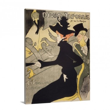 Divan Japonais By Henri De Toulouse Lautrec Wall Art - Canvas - Gallerey Wrap