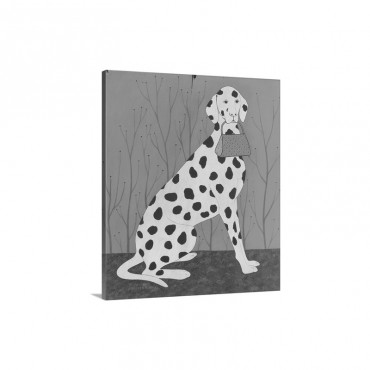 Dog With Purse Wall Art - Canvas - Gallery Wrap