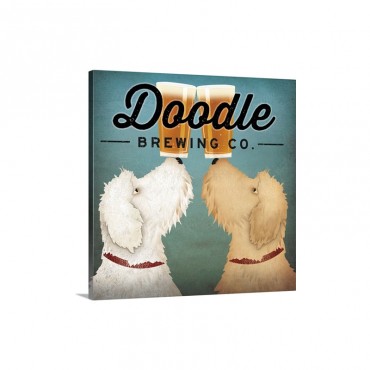 Doodle Beer Double Wall Art - Canvas - Gallery Wrap