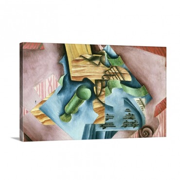 Double Bass And Vase Wall Art - Canvas - Gallery Wrap