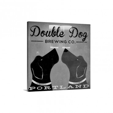 Double Dog Brewing Co Wall Art - Canvas - Gallery Wrap