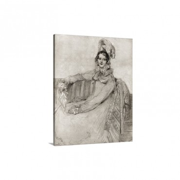 Drawing By The French Painter Ingres Wall Art - Canvas - Gallery Wrap