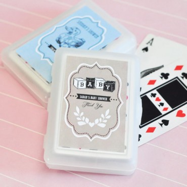 Vintage Baby Personalized Playing Cards - 24 Pieces