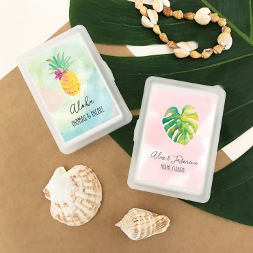 Personalized Tropical Beach Playing Cards - 24 Pieces