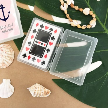 Personalized Tropical Beach Playing Cards - 24 Pieces
