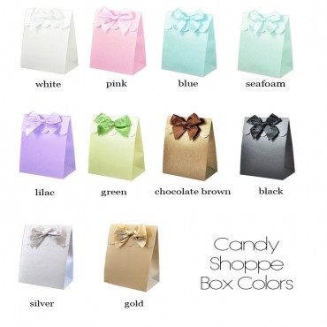 Sweet Shoppe Candy Boxes - Vintage Wedding - Set of 12