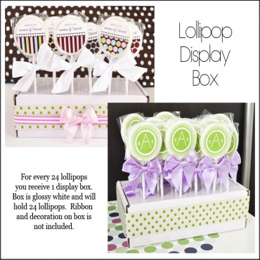 Personalized Something Sweet Baby Lollipop Favors - 24 Pieces