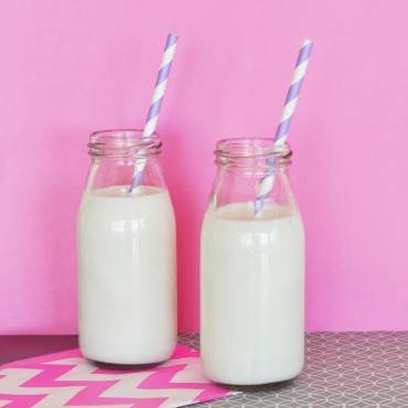 DIY Blank Glass Milk Bottles