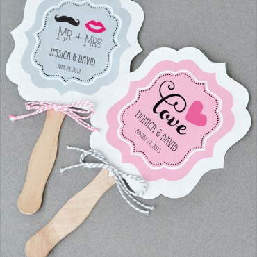 Personalized Paddle Fans - Theme - 24 Pieces