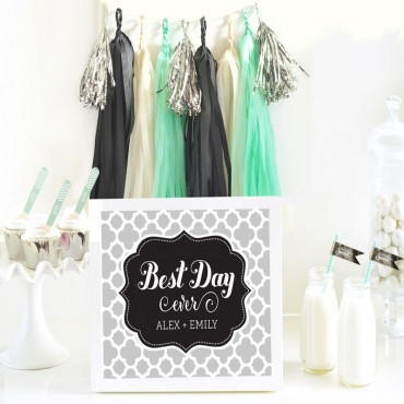Personalized Typography Wedding Sign