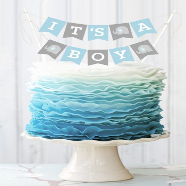 Personalized Baby Shower Cake Bunting
