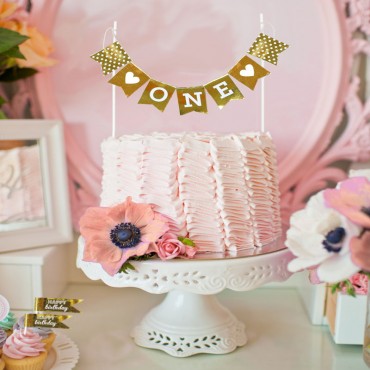 Personalized Foil Cake Bunting Banners