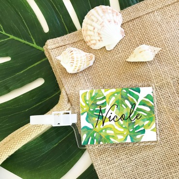 Tropical Beach Luggage Tags - Set of 4