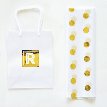 Monogram Gift Bags - Set of 6