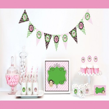 Pink Monkey Decorations Starter Kit
