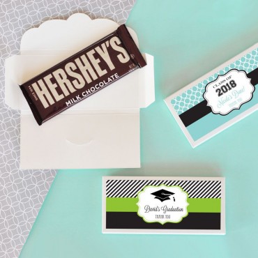 Personalized Graduation Candy Wrapper Covers - 24 Pieces