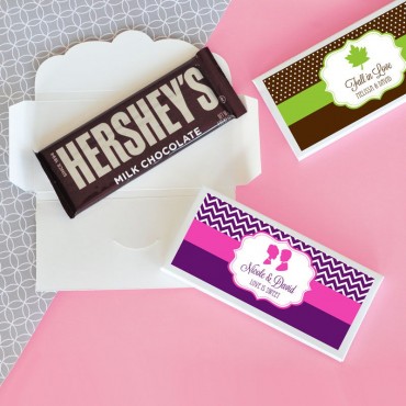 Personalized MOD Theme Silhouette Candy Wrapper Covers - 24 Pieces