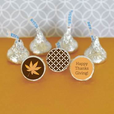 Personalized Thanksgiving Hershey's® Kisses Labels Trio - Set of 108