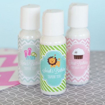 Personalized MOD Kid's Birthday Lotion - 24 Pieces