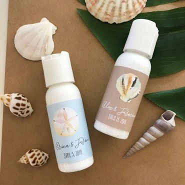 Personalized Tropical Beach Lotion - 24 Pieces