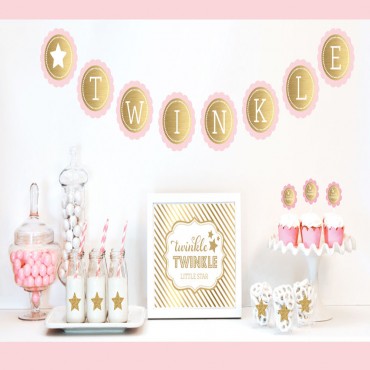 Gold & Glitter Twinkle Twinkle Party Kit