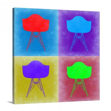 Eames Chair Pop Art I I I Wall Art - Canvas - Gallery Wrap