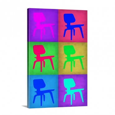 Eames Chair Pop Art V Wall Art - Canvas - Gallery Wrap