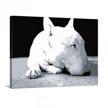 English Bull Terrier Pop Art Print Wall Art - Canvas - Gallery Wrap