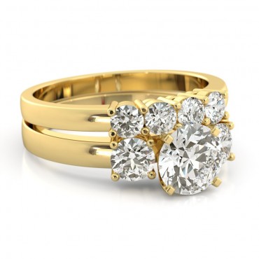 Evelyn Diamond Ring - Yellow Gold