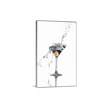 Exploding Martini Glass Wall Art - Canvas - Gallery Wrap
