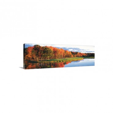 Fall Golf Course New England Wall Art - Canvas - Gallery Wrap