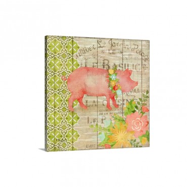 Farm Floral I Wall Art - Canvas - Gallery Wrap