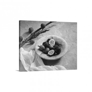 Figs In Bowl Wall Art - Canvas - Gallery Wrap