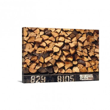 Firewood Hauled From Clearcut On Truck Bed Suislaw National Forest Oregon Wall Art - Canvas - Gallery Wrap