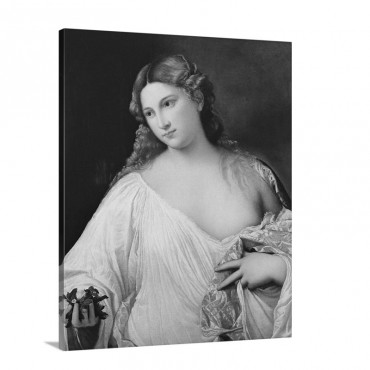 Flora By Titian C 1515 1518 Uffizi Gallery Florence Italy Wall Art - Canvas - Gallery Wrap