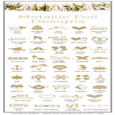 Personalized Metallic Foil Lotion - Wedding - 24 Pieces